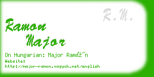 ramon major business card